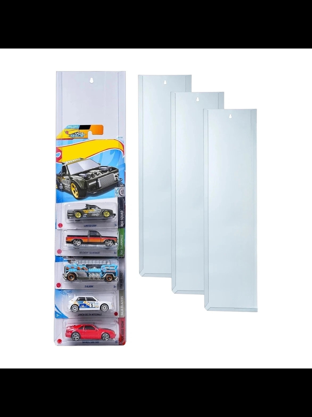Clear PE Hot Wheels Display Protectors - Pack of 3